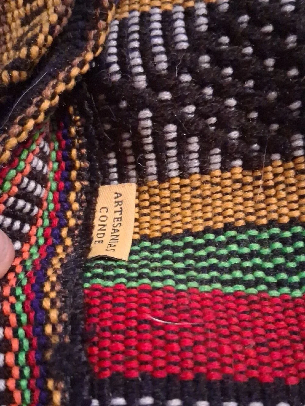 Artisan Multicolor Striped Boho Backpack